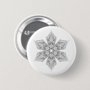 Crystal Snowflake - Button