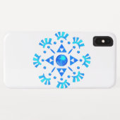 Crystal Snowflake Case-Mate iPhone Hülle (Rückseite (Horizontal))