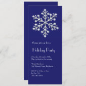 Crystal Snowflake Einladung (Vorne/Hinten)