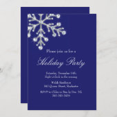 Crystal Snowflake Einladung (Vorne/Hinten)