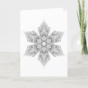 Crystal Snowflake Feiertagskarte