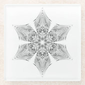 Crystal Snowflake - Glasuntersetzer (Vorderseite)