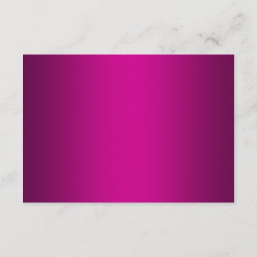 Crystal Snowflake Hot Pink Weihnachts-Party UAWG RSVP Karte (Rückseite)