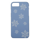 Crystal Snowflake iPhone 7 Fall (blau) Case-Mate iPhone Hülle (Rückseite)