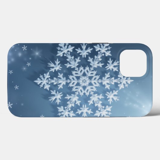 Crystal Snowflake iPhone Case (Rückseite (Horizontal))
