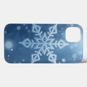 Crystal Snowflake iPhone Case (Rückseite (Horizontal))