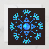 Crystal Snowflake Karte (Vorderseite)