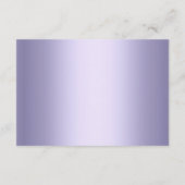 Crystal Snowflake Lila Winter UAWG RSVP Karte (Rückseite)