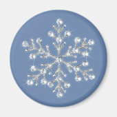 Crystal Snowflake Magnet (Vorne)