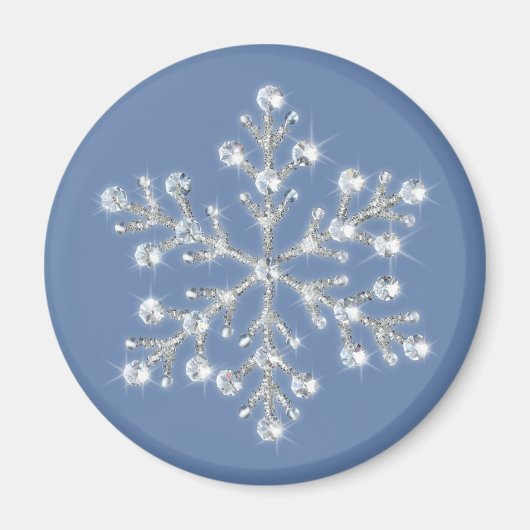 Crystal Snowflake Magnet (Vorne)