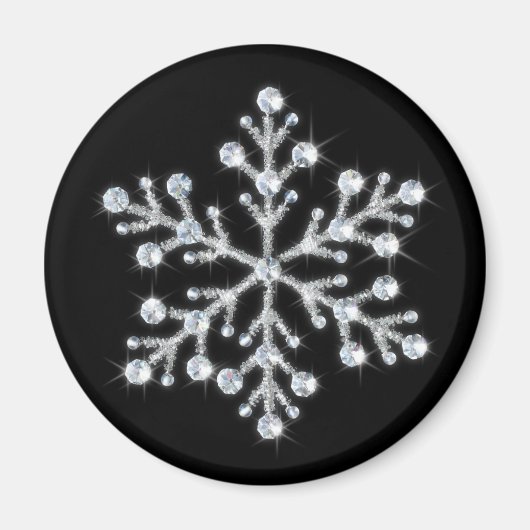 Crystal Snowflake Magnet (Vorne)