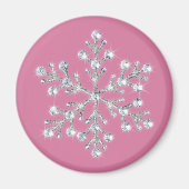 Crystal Snowflake Magnet (Vorne)