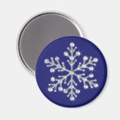 Crystal Snowflake Magnet (Vorderseite/Rückseite)