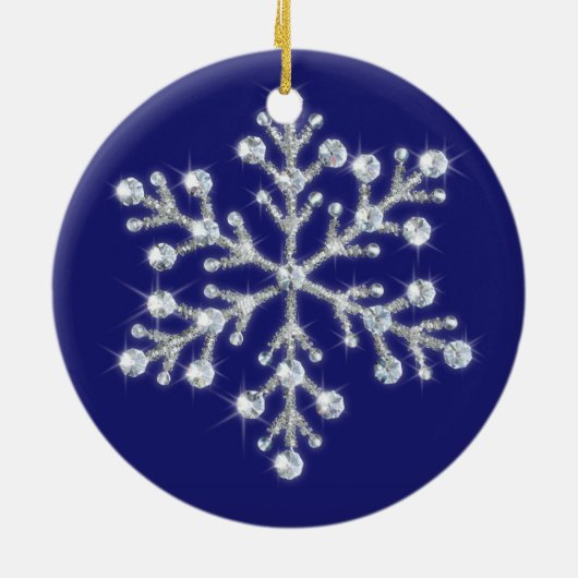Crystal Snowflake Ornament (Hinten)
