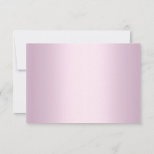 Crystal Snowflake Pink Winter UAWG RSVP Karte (Rückseite)