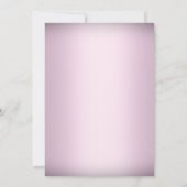 Crystal Snowflake Pink Winter Wedding Einladung (Rückseite)