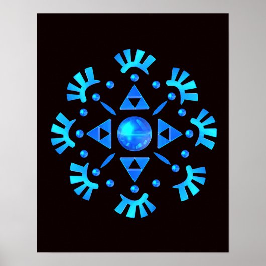 Crystal Snowflake Poster (Vorne)