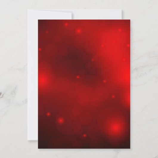 Crystal Snowflake Red Christmas Party Einladung (Rückseite)