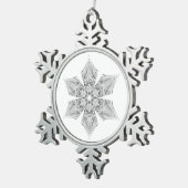 Crystal Snowflake - Schneeflocken Zinn-Ornament (Rechts)