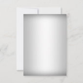 Crystal Snowflake Silver Winter Save the Date (Rückseite)