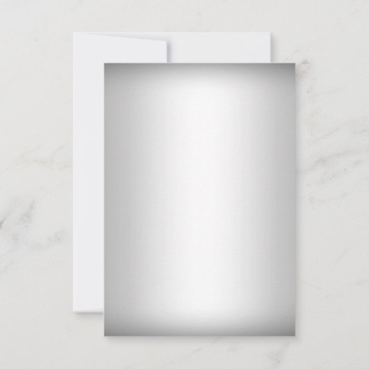 Crystal Snowflake Silver Winter Save the Date (Rückseite)