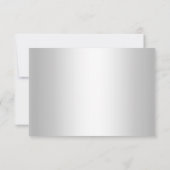 Crystal Snowflake Silver Winter UAWG RSVP Karte (Rückseite)