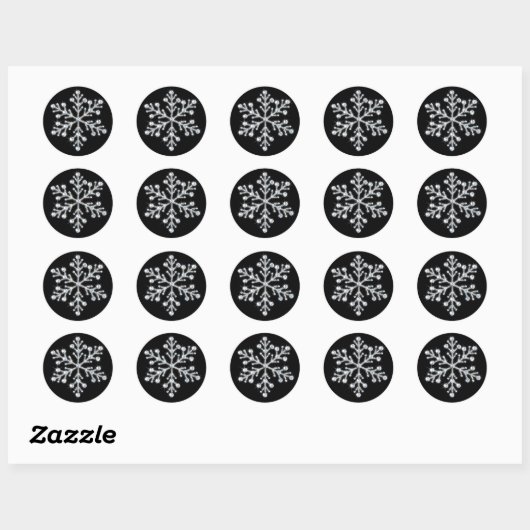 Crystal Snowflake Sticker (Blatt)