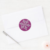Crystal Snowflake Sticker (magenta) (Umschlag)