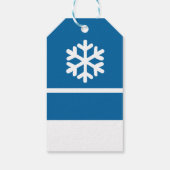 Crystal Snowflake Weihnachtsgeschenke Tags Geschenkanhänger (Rückseite)