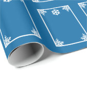 Crystal Snowflake Weihnachtswrapping Paper Geschenkpapier (Rolleneckpunkt)