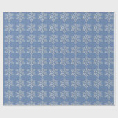 Crystal Snowflake Wrapping Paper - blau Geschenkpapier (Flach)