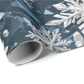 Crystal Snowflake Wrapping Paper Geschenkpapier (Rolleneckpunkt)