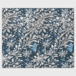 Crystal Snowflake Wrapping Paper Geschenkpapier
