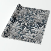 Crystal Snowflake Wrapping Paper Geschenkpapier (Ungerollt)