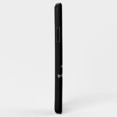 Crystal Snowflakes Black iPhone Case (Hinten/Rechts)