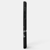 Crystal Snowflakes Black iPhone Case (Hinten/Links)