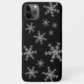 Crystal Snowflakes Black iPhone Case (Rückseite)