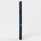 Crystal Snowflakes Blue iPhone Case (Hinten/Rechts)