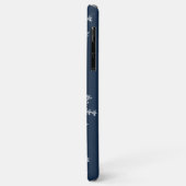 Crystal Snowflakes Blue iPhone Case (Hinten/Links)