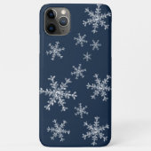 Crystal Snowflakes Blue iPhone Case (Rückseite)