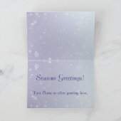Crystal Snowflakes Feiertagskarte (Innenseite)