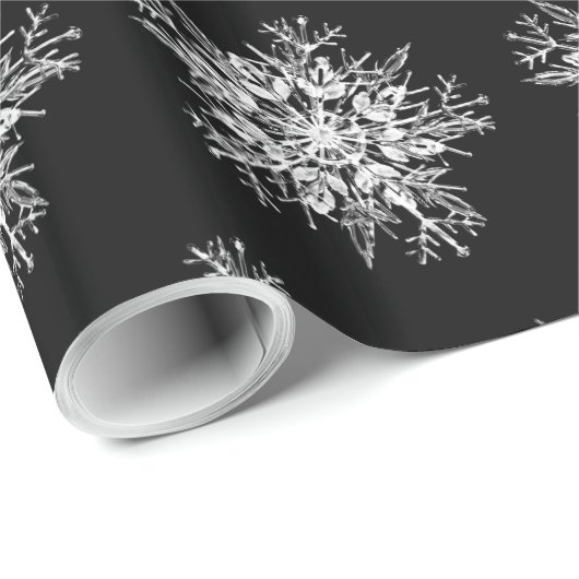 Crystal Snowflakes Geschenkpapier (Rolleneckpunkt)