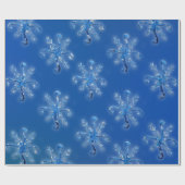 Crystal Snowflakes Geschenkpapier (Flach)