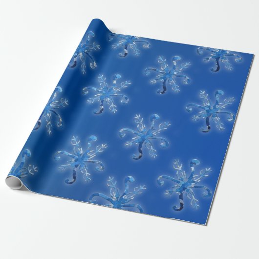 Crystal Snowflakes Geschenkpapier (Ungerollt)