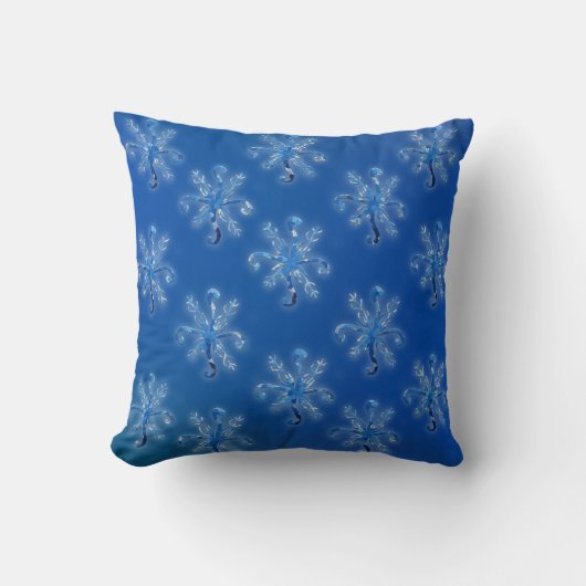 Crystal Snowflakes Kissen (Vorderseite)