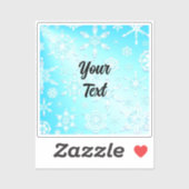 Crystal Snowflakes Pattern Aufkleber (Blatt)