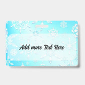 Crystal Snowflakes Pattern Ausweis (Rückseite)