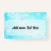 Crystal Snowflakes Pattern Ausweis (Rückseite)