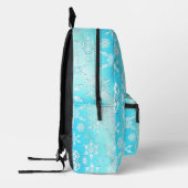 Crystal Snowflakes Pattern Bedruckter Rucksack (Links)