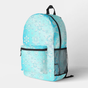 Crystal Snowflakes Pattern Bedruckter Rucksack